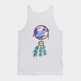 Dreamcatcher Dream Catcher Spiritual Dolphins Feathers Tank Top